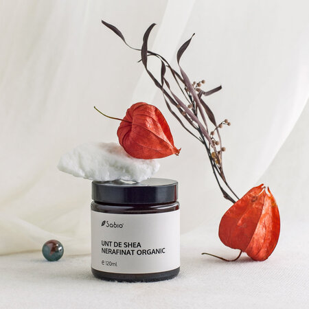 Unt de shea nerafinat 100% pur, 120 ml, Sabio 817669