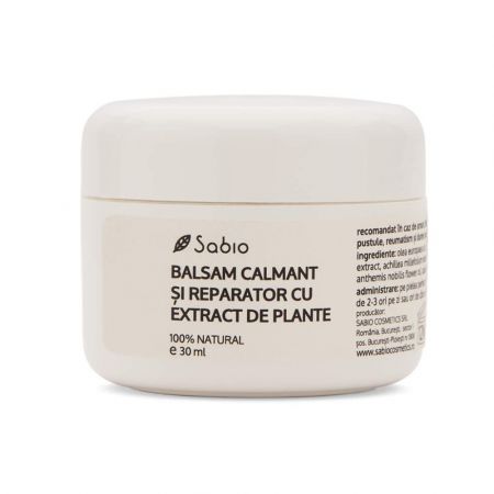 Balsam calmant si reparator cu extract de plante, 30ml, Sabio