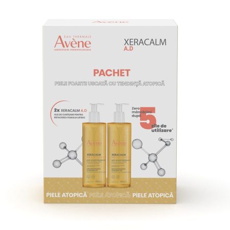 Ulei relipidizant Avene XeraCalm A.D., 2x400 ml, Avene