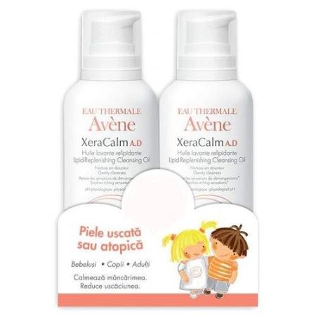 Ulei relipidizant Avene XeraCalm A.D., 2x400 ml