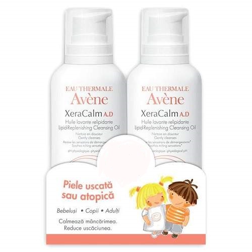 Ulei relipidizant Avene XeraCalm A.D., 2x400 ml, Avene