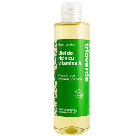 Ulei de ricin cu Vitamina A, 200 ml, TrioVerde