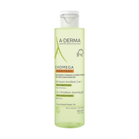 Gel de curatare 2-in-1 piele uscata cu tendinta atopica Exomega Control, 200ml, A-Derma