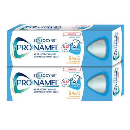 Pachet Pasta de dinti Pronamel Junior, 6-12 ani, 50 ml + 50 ml, Sensodyne
