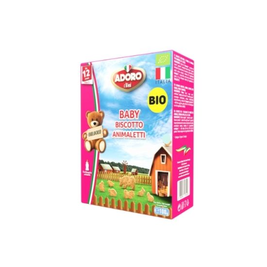 Biscuiti Bio ferma animalelor, 100g, +12 luni, Adoro