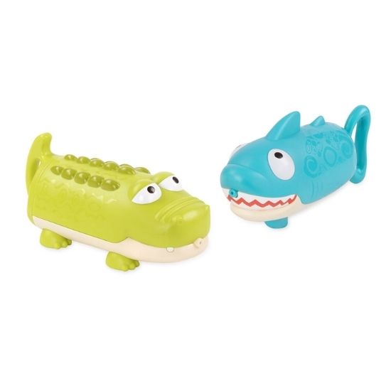 Set 2 pistoale cu apa, rechin si crocodil, Btoys