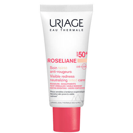 Crema CC anti-roseata SPF 50+ Roseliane, Light Tint, 40 ml, Uriage 702435