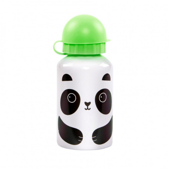 Sticla din aluminiu cu capac Aiko Panda, 330 ml, Sass&Belle