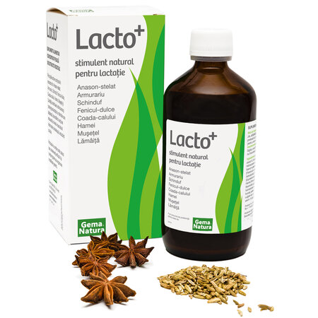 Stimulent pentru lactatie Lacto+, 250 ml, Gema Natura
