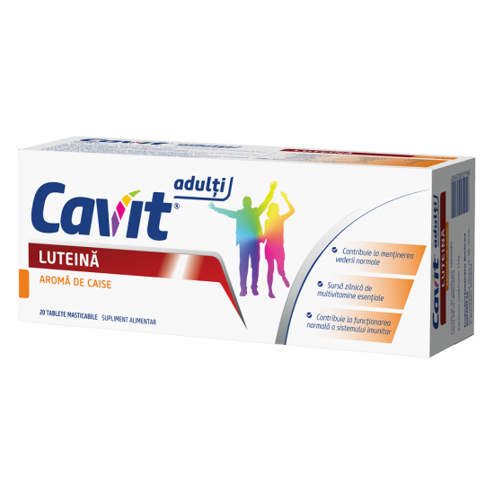 Cavit adulti Luteina, 20 comprimate masticabile, Biofarm