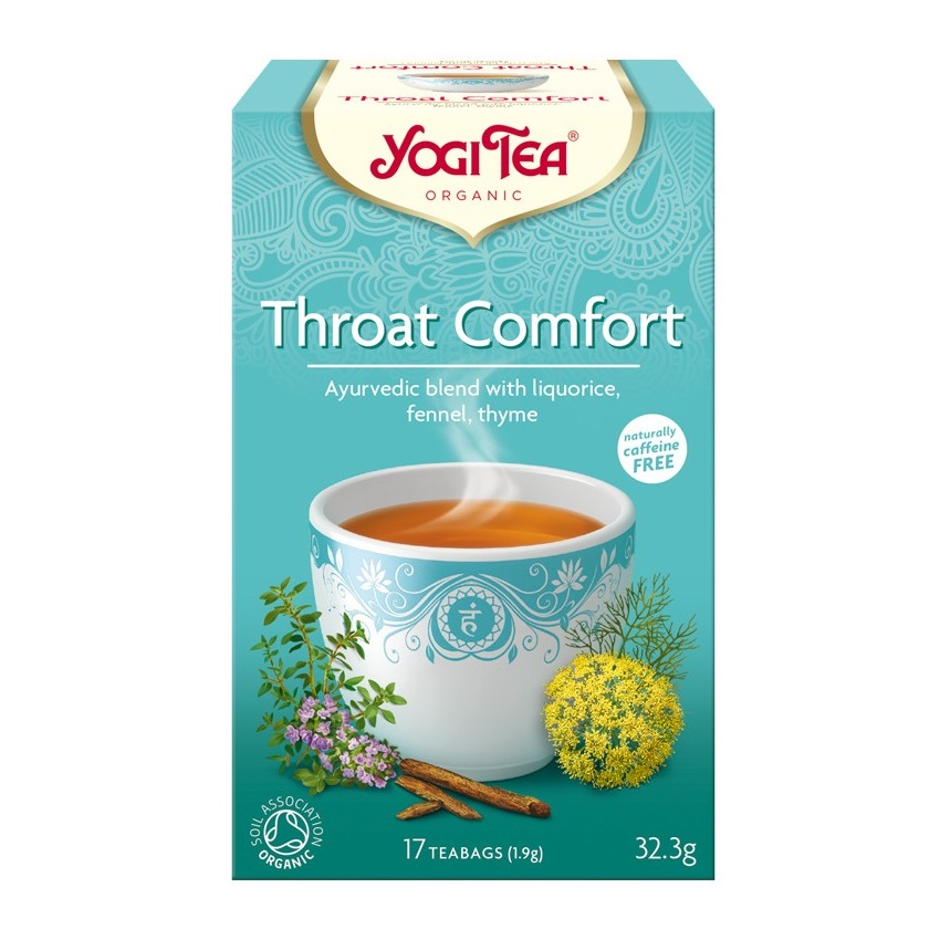 Ceai Throat Confort, 17 plicuri, Yogi Tea