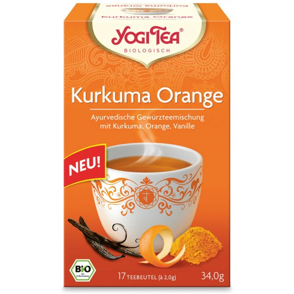 Ceai Kurkuma Orange, 17 plicuri, Yogi Tea    