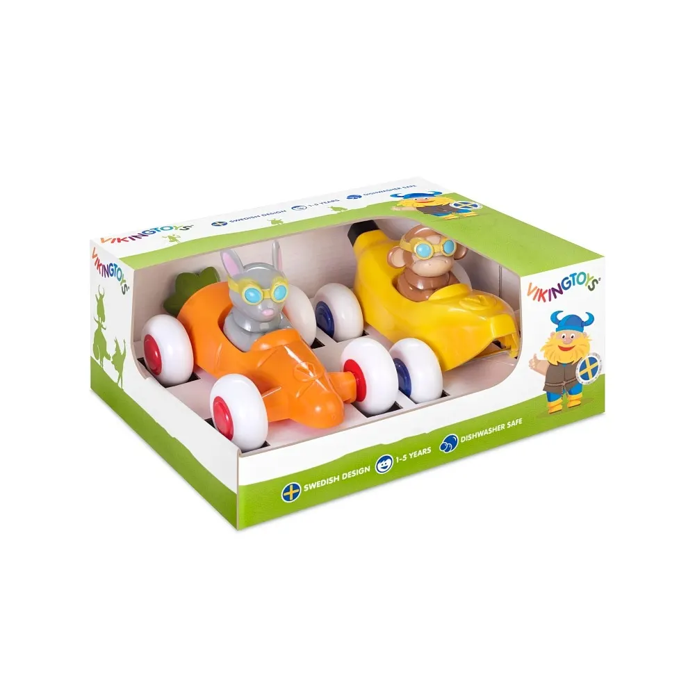 Set 2 piloti de curse Cute Racer, Viking Toys