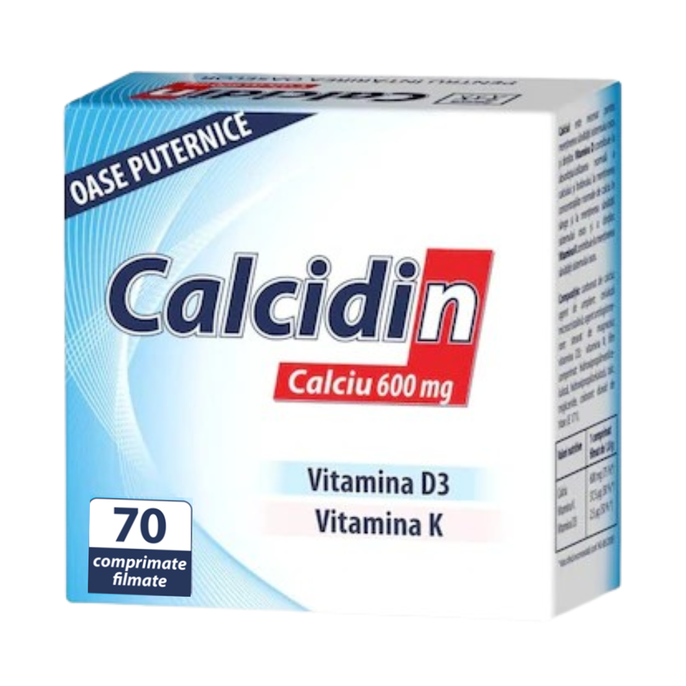 Calcidin 600mg, 56 + 14 comprimate, Zdrovit