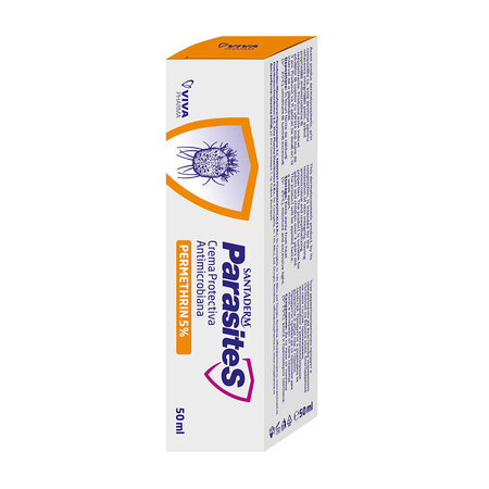 Crema protectiva antimicrobiana cu Permetrina, 5%, 50 ml, Parasites