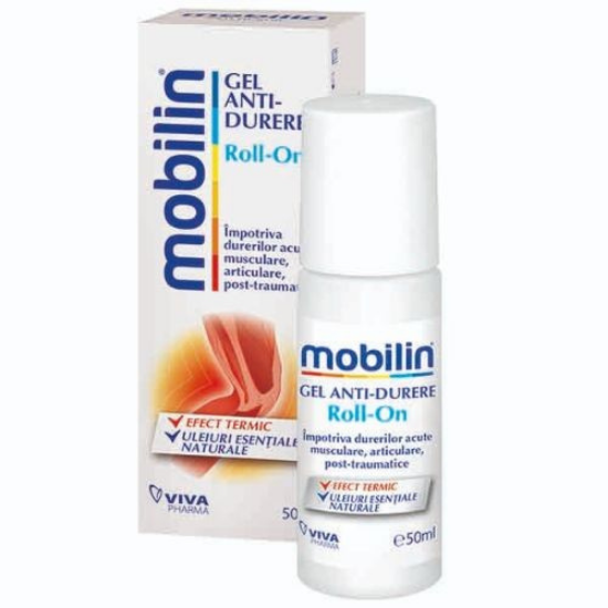 Gel Anti-Durere Roll-On, 50 ml, Mobilin