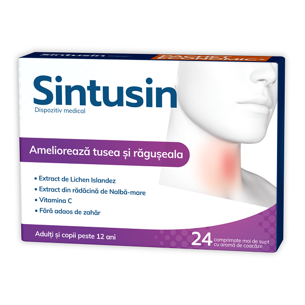 Sintusin, 24 comprimate de supt, Zdrovit