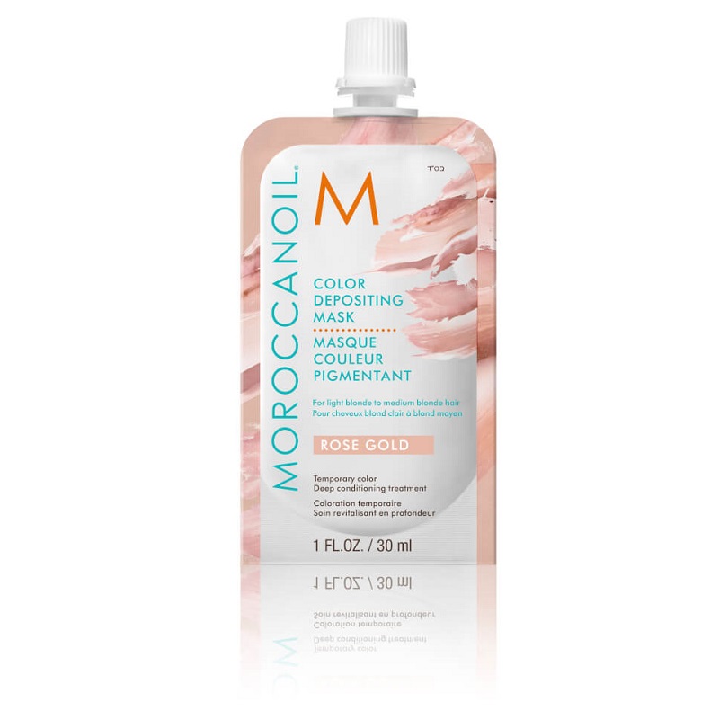 Moroccanoil Masca de par nuantatoare Rose Gold, 30 ml