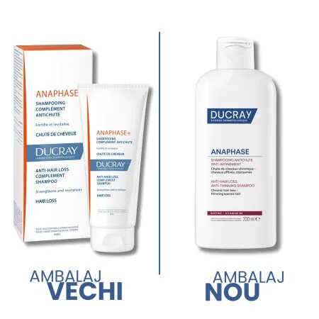 Sampon complementar impotriva caderii parului Anaphase+, 200 ml, Ducray 715316
