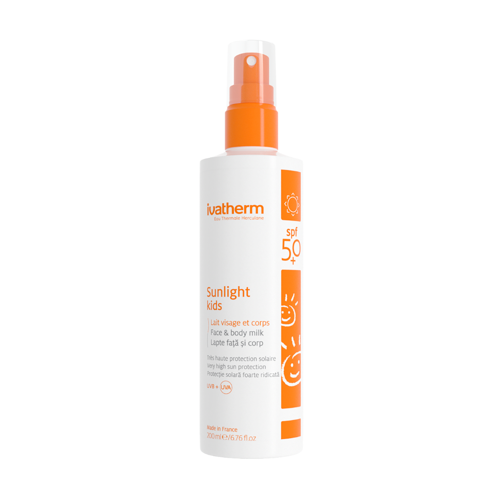 Lapte protectie solara pentru copii SPF 50+ Sunlight, 200 ml, Ivatherm