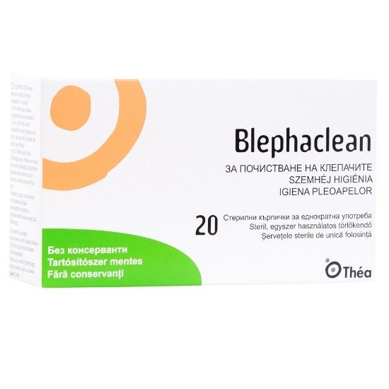 Servetele pentru igiena pleoapelor Blephaclean, 20 bucati, Thea