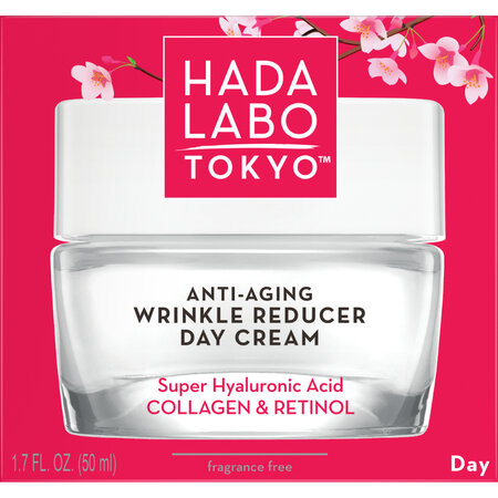 Crema de zi anti-aging fara parfum cu acid super hialuronic, 50 ml, Hada Labo Tokyo 802069
