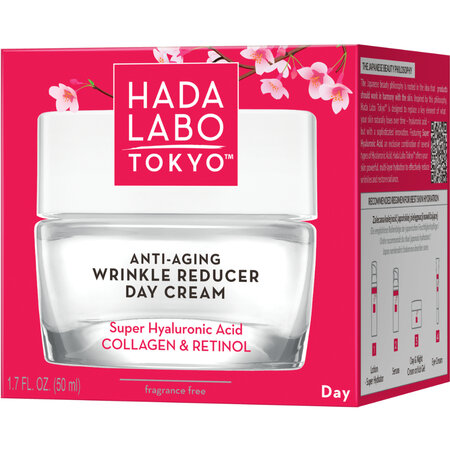 Crema de zi anti-aging fara parfum cu acid super hialuronic, 50 ml, Hada Labo Tokyo