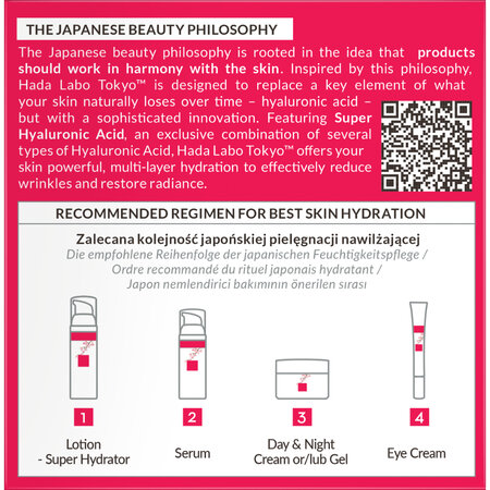 Crema de zi anti-aging fara parfum cu acid super hialuronic, 50 ml, Hada Labo Tokyo 802071