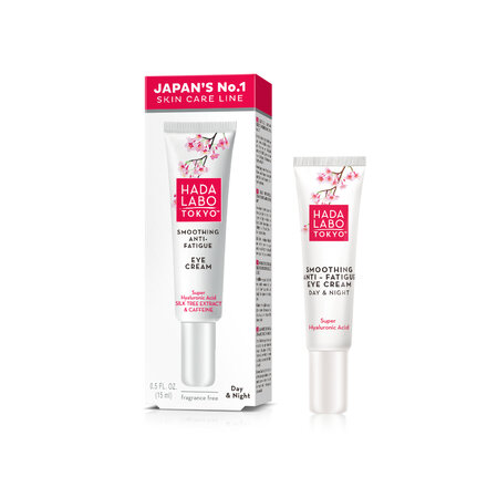 Crema anti-oboseala de zi si noapte pentru ochi, cu acid super hialuronic, 15 ml, Hada Labo Tokyo