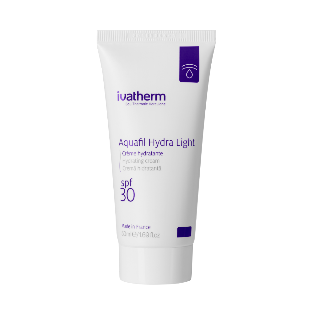 Crema hidratanta pentru fata cu SPF 30 Aquafil Hydra Light, 50ml, Ivatherm