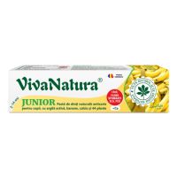 Pasta de dinti naturala cu argila si banane GennaDent Junior, 2-14 ani, 80 ml, Vivanatura