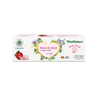 Pasta de dinti cu aroma de capsuni fara fluor Bebe Drag, 50 ml, Vivanatura