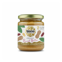 Crema de arahide fina fara sare Bio, 250 g, Biona
