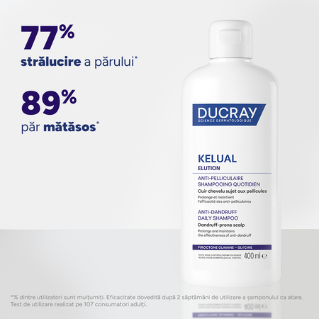 Sampon zilnic antimatreata Kelual Elution, 400 ml, Ducray 803404