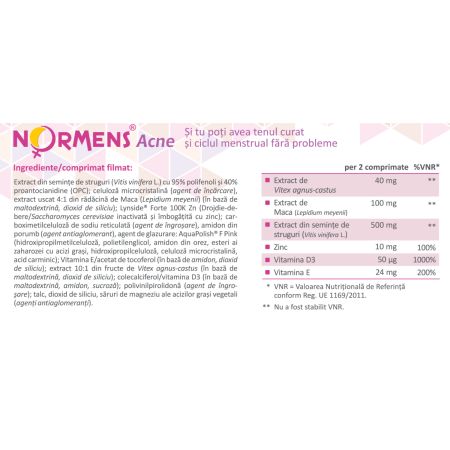 Normens Acne, 30 comprimate, Hyllan 764739