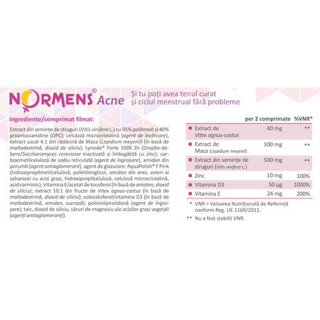 Normens Acne, 30 comprimate, Hyllan 764739