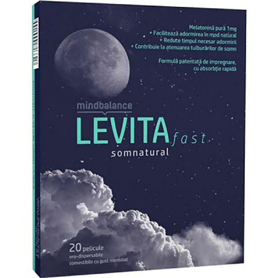 Mindbalance somnatural Levita Fast, 20 pelicule orodispersabile, Pharmnet