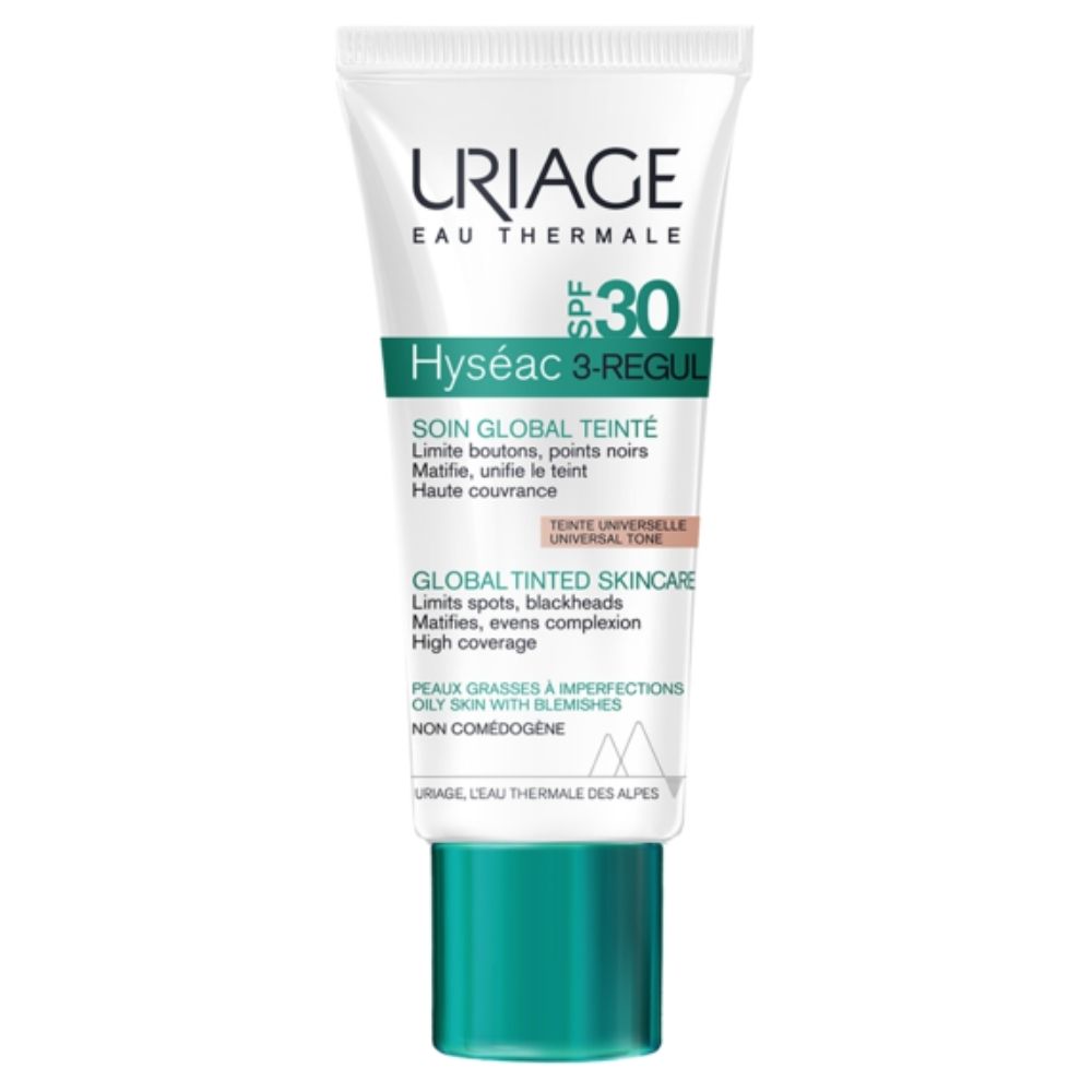 Crema colorata cu SPF 30 Hyseac 3-Regul, 40 ml, Uriage