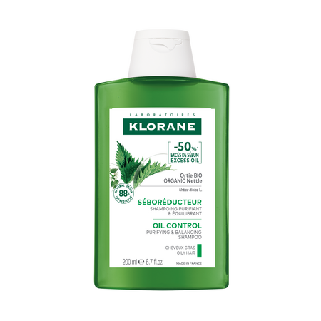 Sampon pentru par gras cu Urzica Bio, 200 ml, Klorane