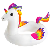 Colac de inot gonflabil, 119x91 cm, Unicorn, BestWay