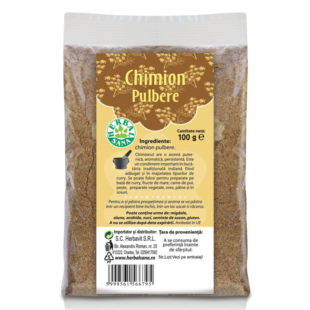 Chimion pulbere, 100 g, Herbal Sana