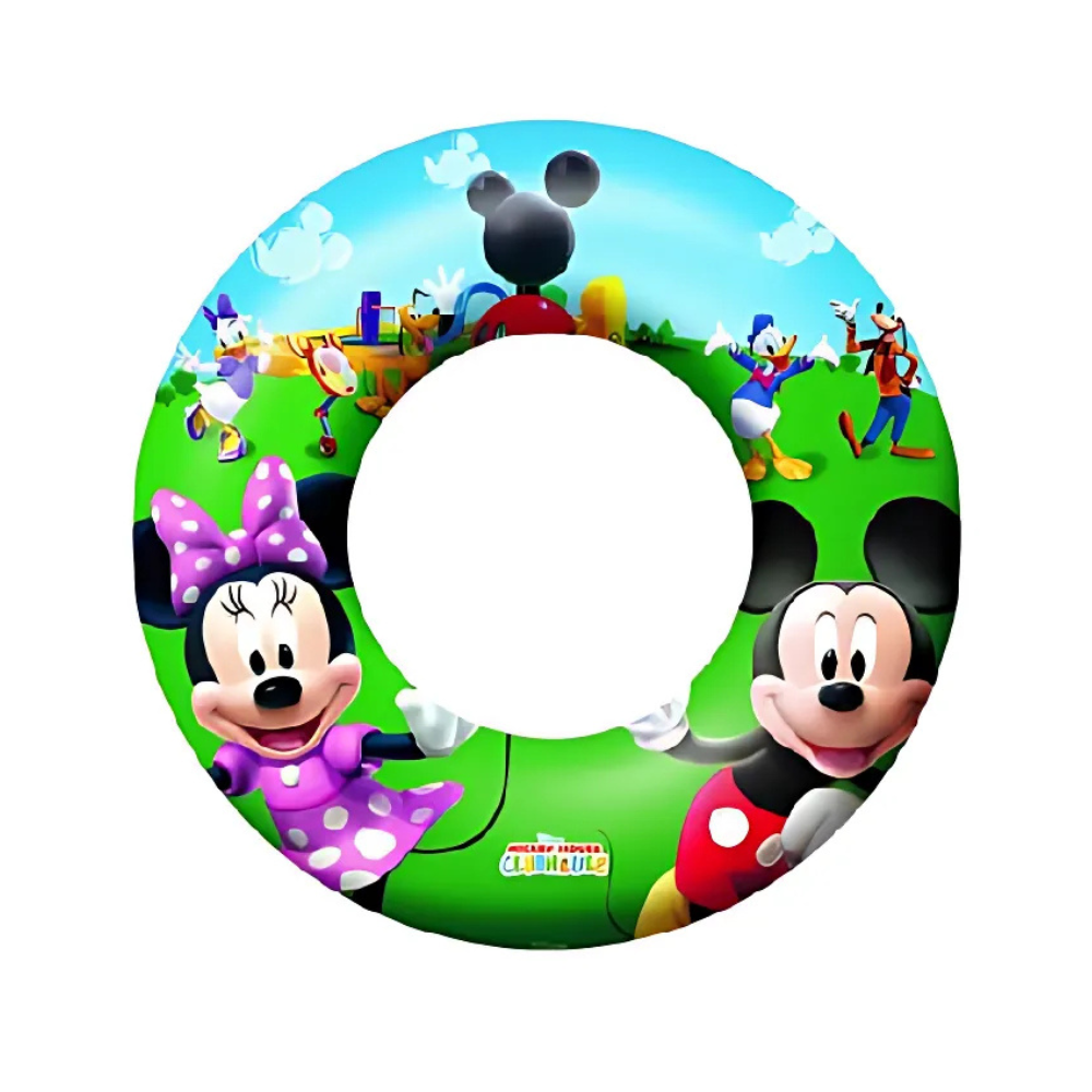 Colac gonflabil pentru inot, 56 cm, +3 ani, Minnie si Mickey Mouse, BestWay