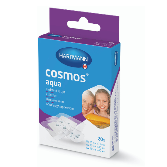 Plasturi transparenti si impermeabili Cosmos, 20 bucati, Hartmann