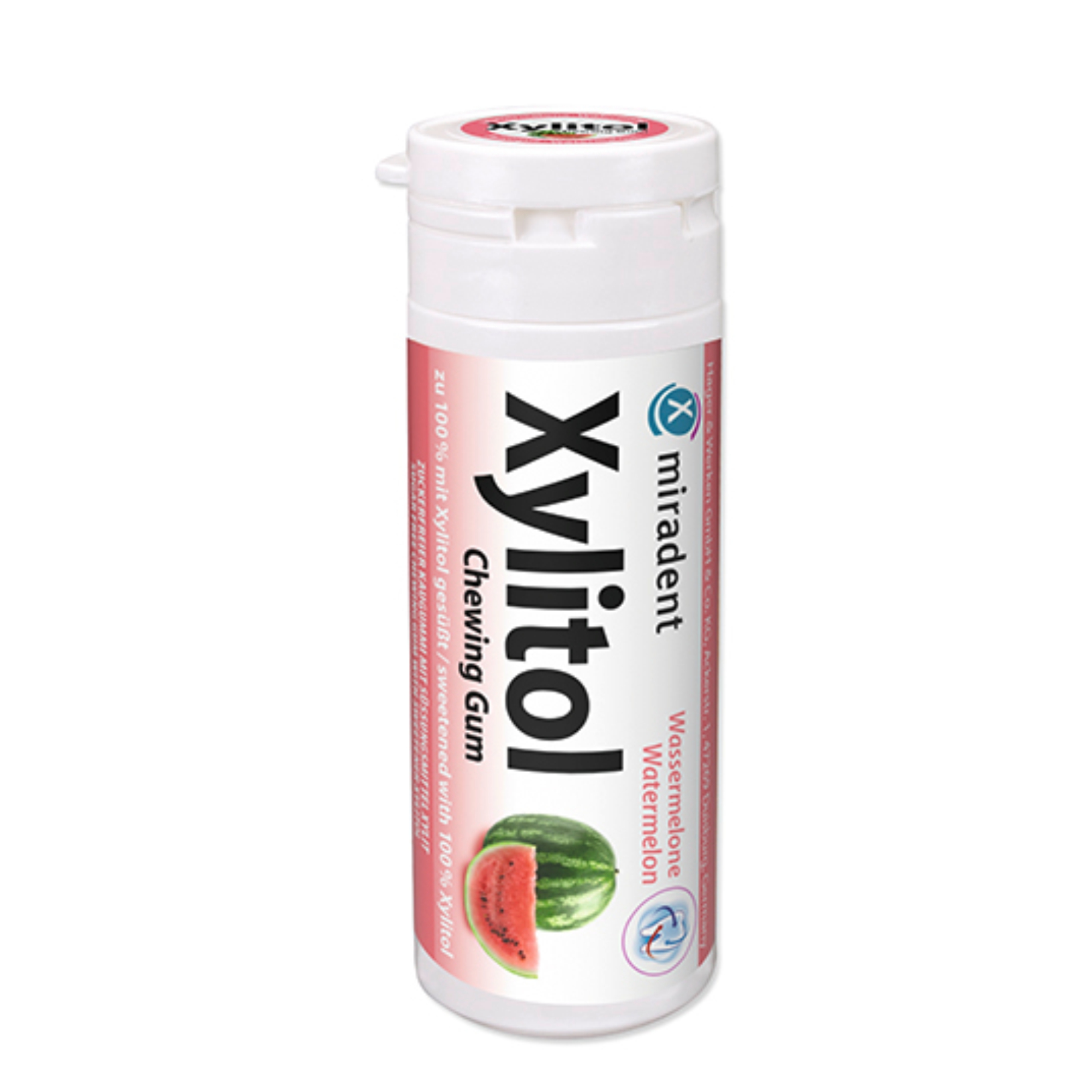Guma de mestecat watermelon fara zahar Xylitol, 30 g, Miradent