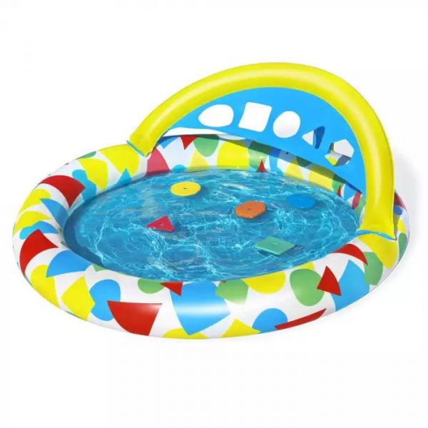 Piscina gonflabila Splash & Learn Kiddie, 120X117X46 cm, Bestway