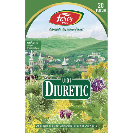 Ceai Diuretic, 20 plicuri, Fares 722709
