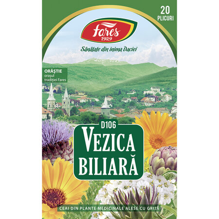 Ceai Vezica Biliara, 20 plicuri, Fares 722739