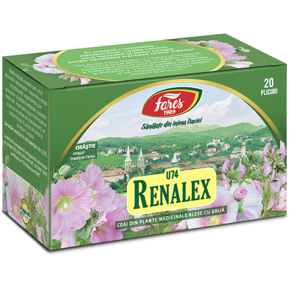 Ceai Renalex, 20 plicuri, Fares