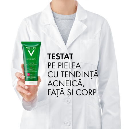 Gel de curatare purifiant pentru ten gras cu tendinta acneica Normaderm, 200 ml, Vichy 628170