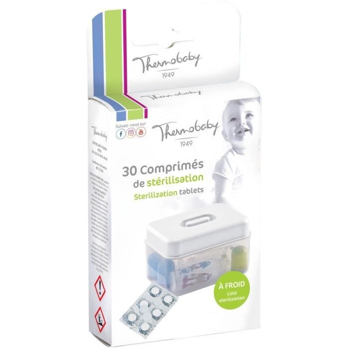 Set de 30 tablete pentru sterilizare la rece, Thermobaby